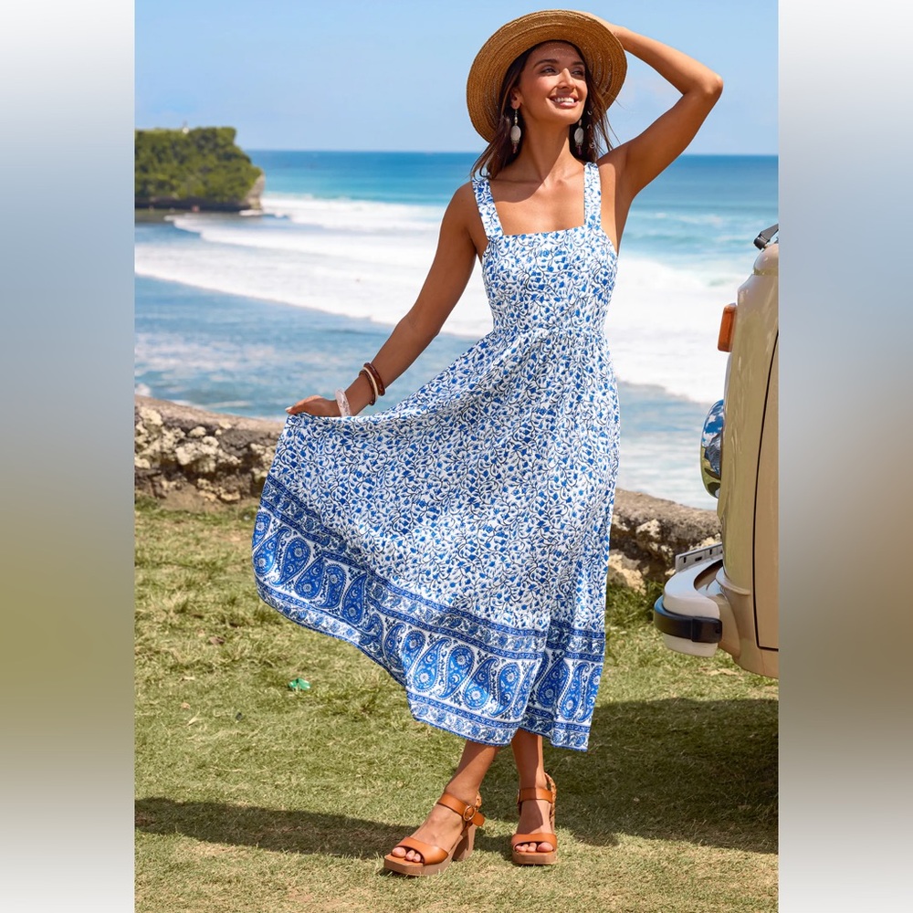 Cupshe Floral Maxi Dress